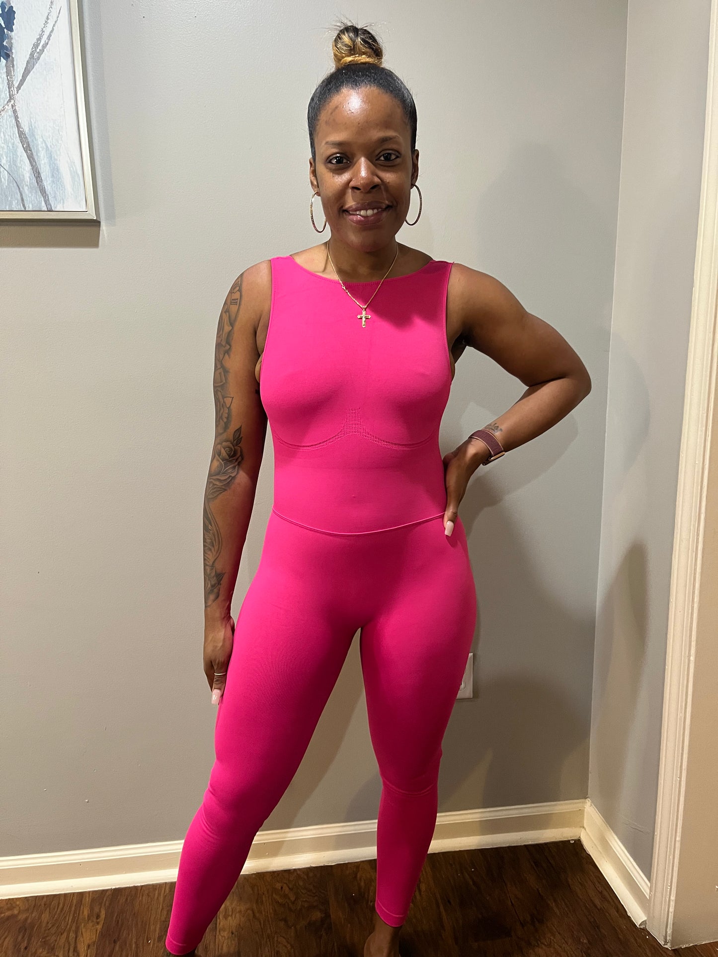 Deep U-Back Jumpsuit