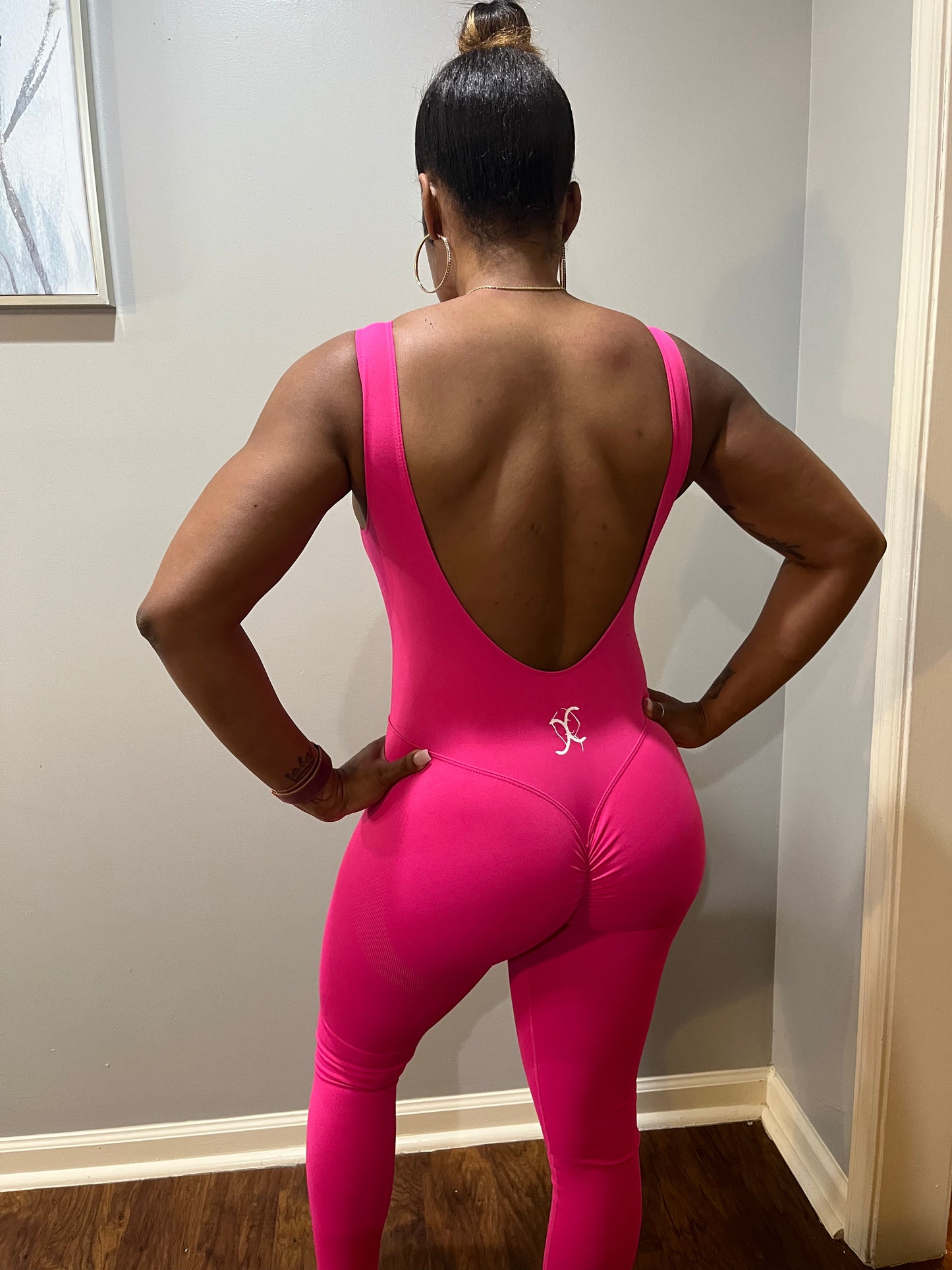 Deep U-Back Jumpsuit