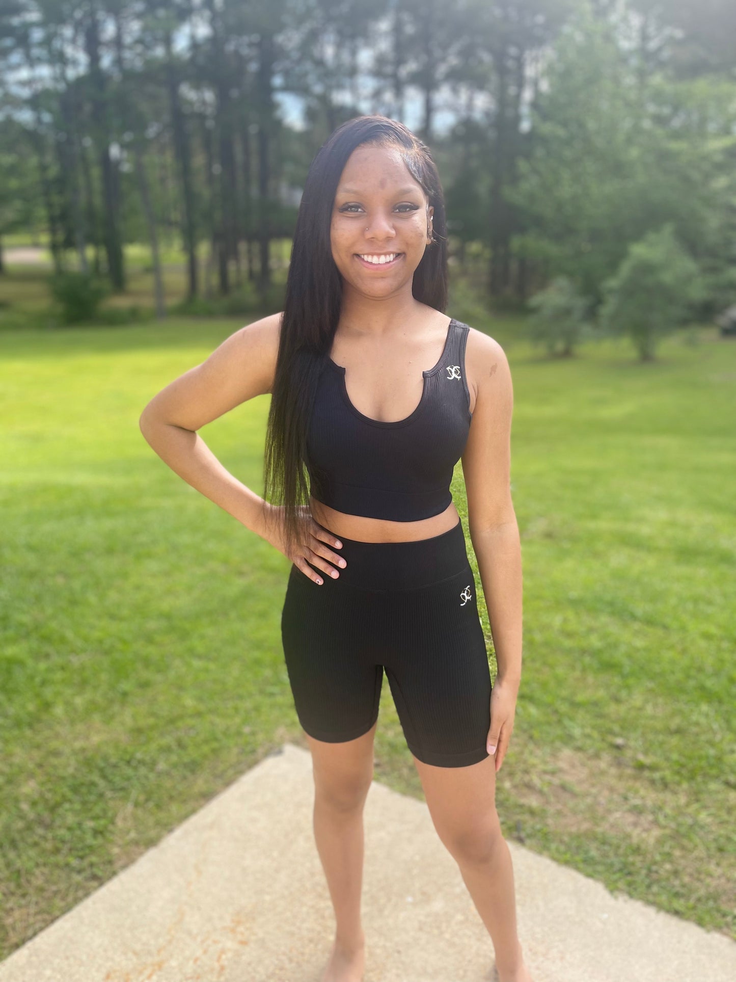 U-Neck Short Set