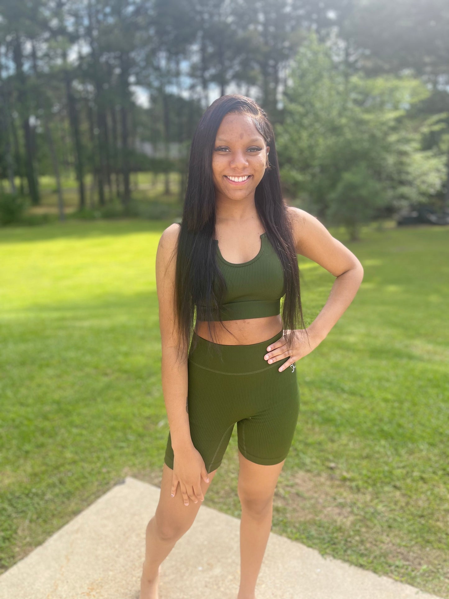 U-Neck Short Set