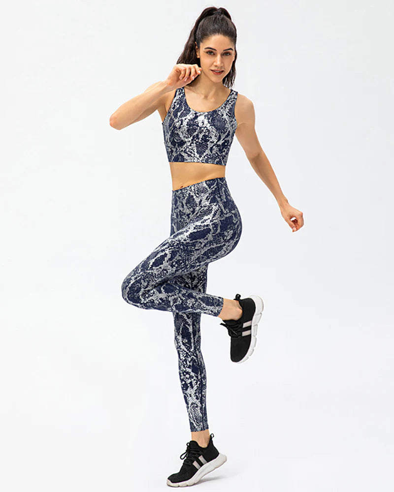 Shinny Snake Print Set